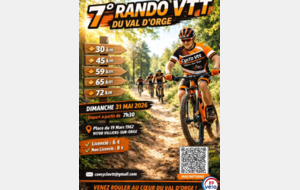 7ème rando VTT du Val d'Orge Villiers sur Orge