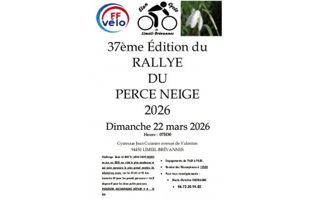Compte rendu du rallye du Perce Neige Limeil-Brévannes par JPB